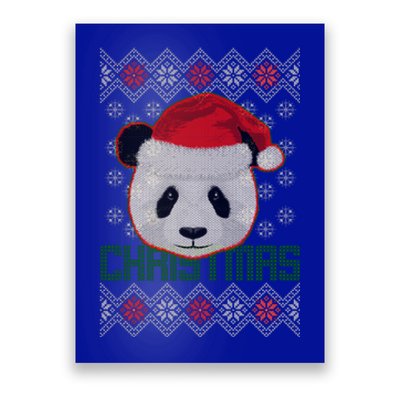 Cute Santa Panda Ugly Christmas Sweater Poster