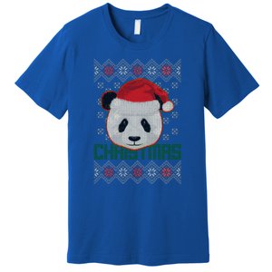 Cute Santa Panda Ugly Christmas Sweater Premium T-Shirt