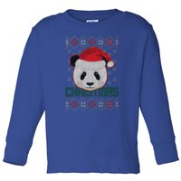 Cute Santa Panda Ugly Christmas Sweater Toddler Long Sleeve Shirt