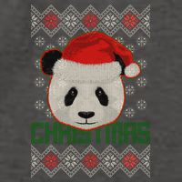 Cute Santa Panda Ugly Christmas Sweater Vector Backpack