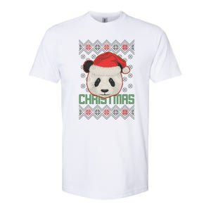 Cute Santa Panda Ugly Christmas Sweater Softstyle CVC T-Shirt