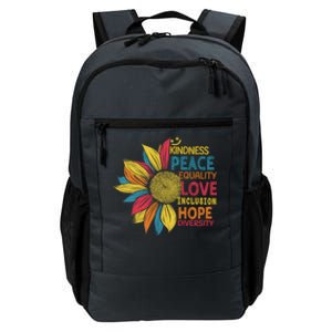 Colorful Sunflower Peace Love Inclusion Equality Diversity Gift Daily Commute Backpack