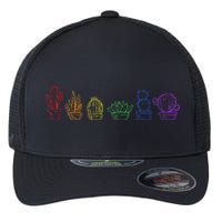 Cactus Succulent Pride Rainbow Plant Lover Subtle Lgbt Gay Flexfit Unipanel Trucker Cap