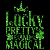 Cute St Patricks Day Lucky Pretty and Magical 16oz Travel Tumbler