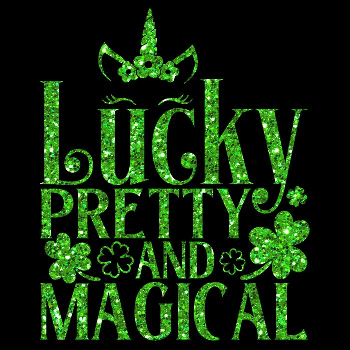 Cute St Patricks Day Lucky Pretty and Magical 16oz Travel Tumbler