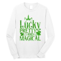 Cute St Patricks Day Lucky Pretty and Magical Long Sleeve Shirt