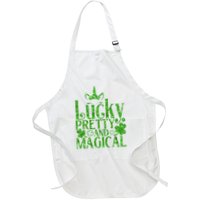 Cute St Patricks Day Lucky Pretty and Magical Apron