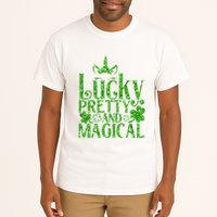 Cute St Patricks Day Lucky Pretty and Magical Tall T-Shirt