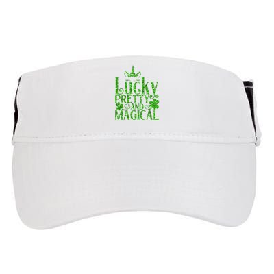 Cute St Patricks Day Lucky Pretty and Magical Adult Drive Performance Visor