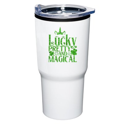 Cute St Patricks Day Lucky Pretty and Magical Tumbler