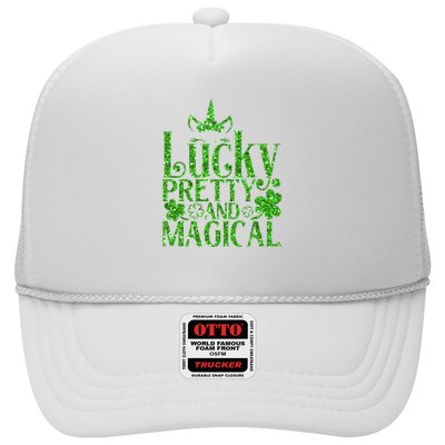 Cute St Patricks Day Lucky Pretty and Magical Trucker Hat