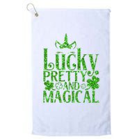 Cute St Patricks Day Lucky Pretty and Magical Golf Towel