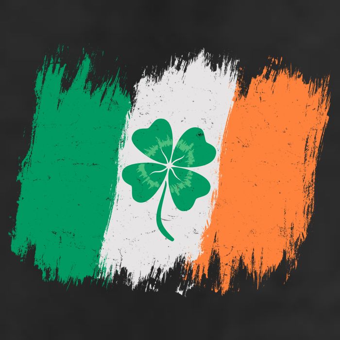 Cool St Patrick's Day Painted Distressed Irish Shamrock Flag Cool Comfort Performance Bucket Hat