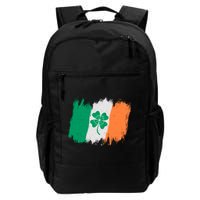 Cool St Patrick's Day Painted Distressed Irish Shamrock Flag Daily Commute Backpack