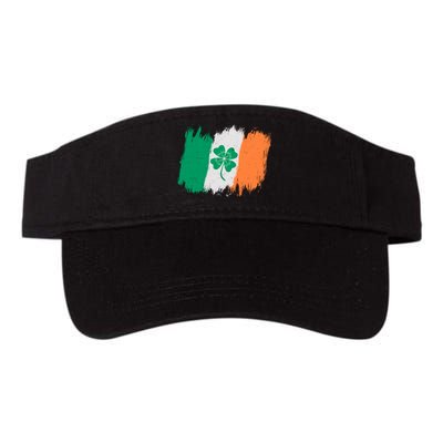 Cool St Patrick's Day Painted Distressed Irish Shamrock Flag Visor