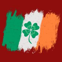 Cool St Patrick's Day Painted Distressed Irish Shamrock Flag Sustainable Knit Beanie