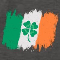 Cool St Patrick's Day Painted Distressed Irish Shamrock Flag Vector Backpack