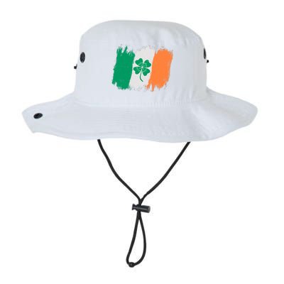 Cool St Patrick's Day Painted Distressed Irish Shamrock Flag Legacy Cool Fit Booney Bucket Hat