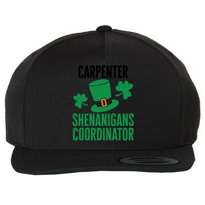 Carpenter St Patricks Day Shenanigans Coordinator Gift Wool Snapback Cap