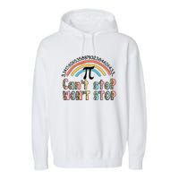 Can't Stop Pi Won't Stop Leopard Pi Day Math Lover Garment-Dyed Fleece Hoodie