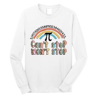 Can't Stop Pi Won't Stop Leopard Pi Day Math Lover Long Sleeve Shirt