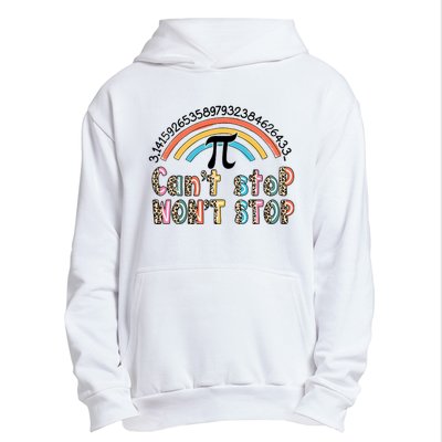 Can't Stop Pi Won't Stop Leopard Pi Day Math Lover Urban Pullover Hoodie