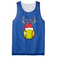 Christmas Softball Player Santa Claus Xmas Day Sport Gift Mesh Reversible Basketball Jersey Tank