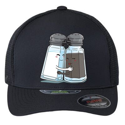 Cute Salt Pepper Shaker Hugs Funny Gift Flexfit Unipanel Trucker Cap