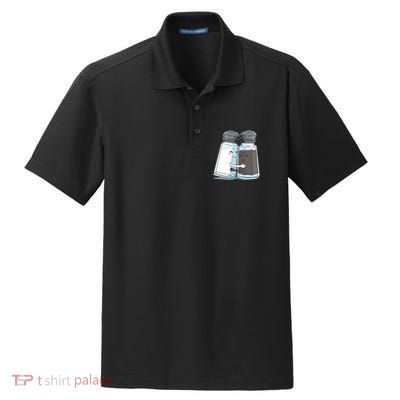 Cute Salt Pepper Shaker Hugs Funny Gift Dry Zone Grid Polo