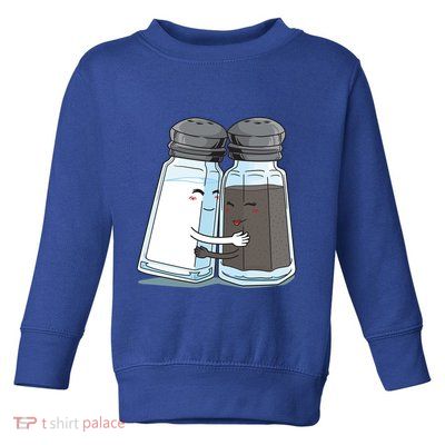 Cute Salt Pepper Shaker Hugs Funny Gift Toddler Sweatshirt