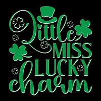 Cute St Patricks Day Little Miss Lucky Charm Sustainable Bucket Hat