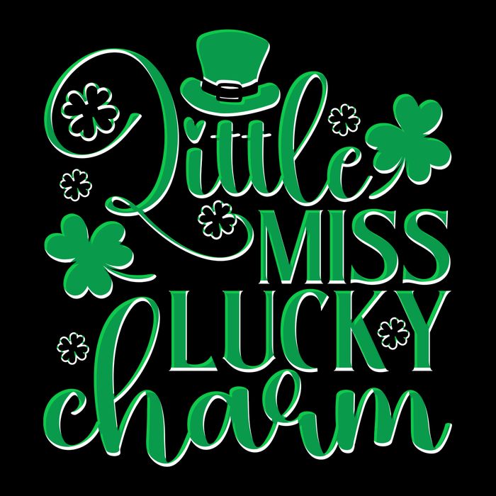 Cute St Patricks Day Little Miss Lucky Charm Sustainable Bucket Hat