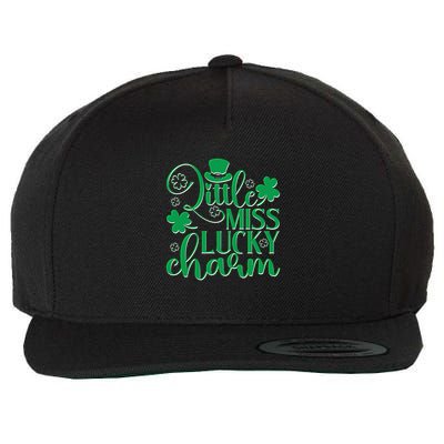 Cute St Patricks Day Little Miss Lucky Charm Wool Snapback Cap