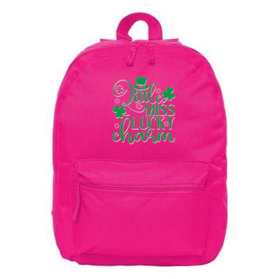 Cute St Patricks Day Little Miss Lucky Charm 16 in Basic Backpack