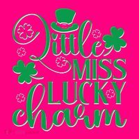 Cute St Patricks Day Little Miss Lucky Charm Tie-Dye T-Shirt