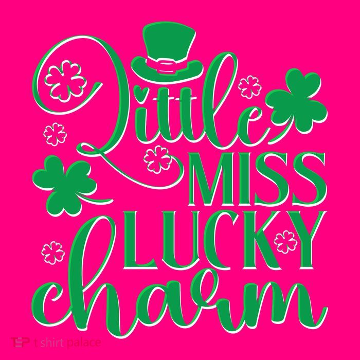 Cute St Patricks Day Little Miss Lucky Charm Tie-Dye T-Shirt
