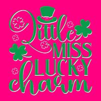 Cute St Patricks Day Little Miss Lucky Charm Zip Tote Bag