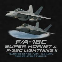 Carrier Strike Pair – F/A-18F & F-35C Ladies PosiCharge Tri-Blend Wicking Tank
