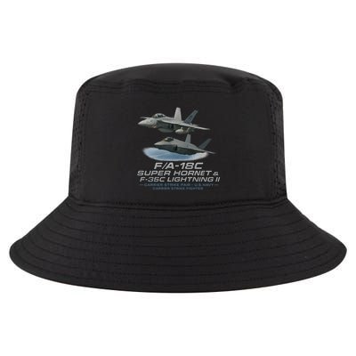 Carrier Strike Pair – F/A-18F & F-35C Cool Comfort Performance Bucket Hat