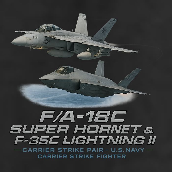 Carrier Strike Pair – F/A-18F & F-35C Cool Comfort Performance Bucket Hat