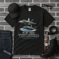 Carrier Strike Pair – F/A-18F & F-35C Tall T-Shirt