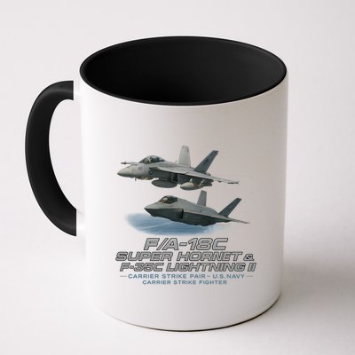 Carrier Strike Pair – F/A-18F & F-35C Mug