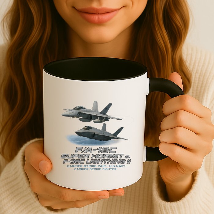Carrier Strike Pair – F/A-18F & F-35C Mug