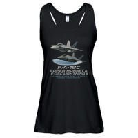Carrier Strike Pair – F/A-18F & F-35C Ladies Essential Flowy Tank