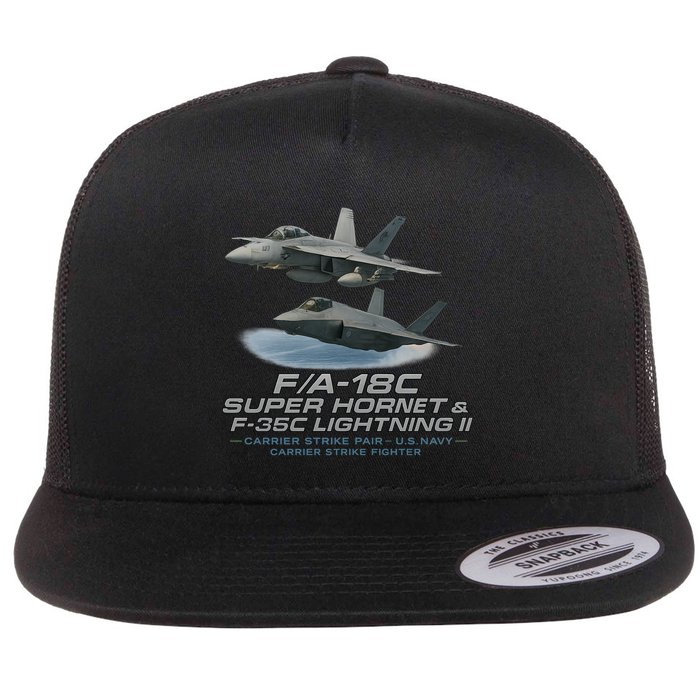Carrier Strike Pair – F/A-18F & F-35C Flatbill Hat
