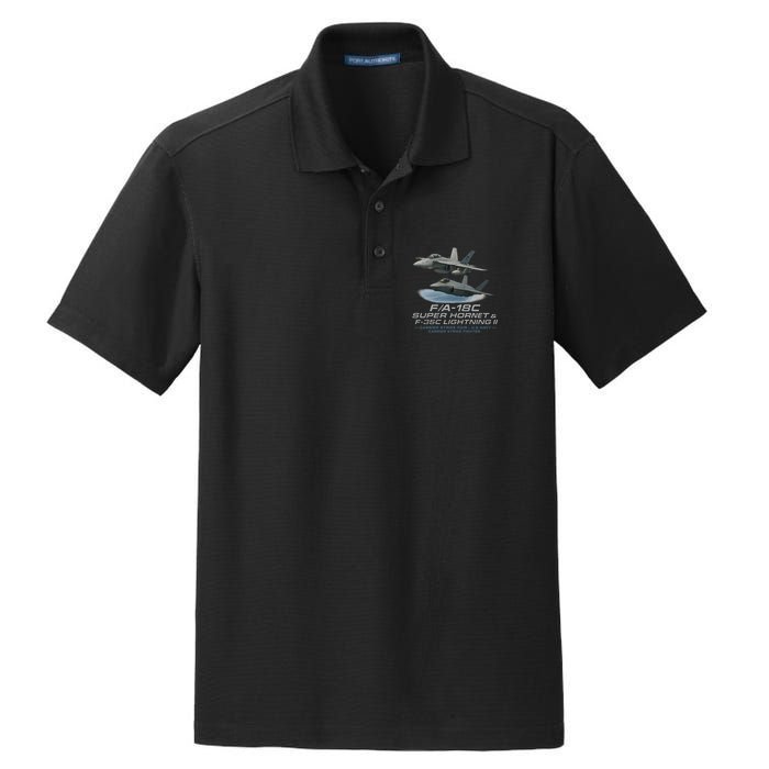 Carrier Strike Pair – F/A-18F & F-35C Dry Zone Grid Polo