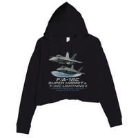 Carrier Strike Pair – F/A-18F & F-35C Crop Fleece Hoodie