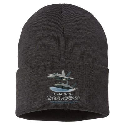 Carrier Strike Pair – F/A-18F & F-35C Sustainable Knit Beanie