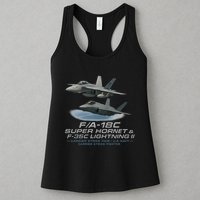 Carrier Strike Pair – F/A-18F & F-35C Womens Tank Top