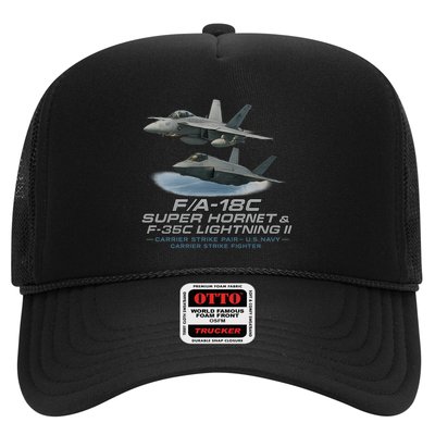 Carrier Strike Pair – F/A-18F & F-35C Trucker Hat